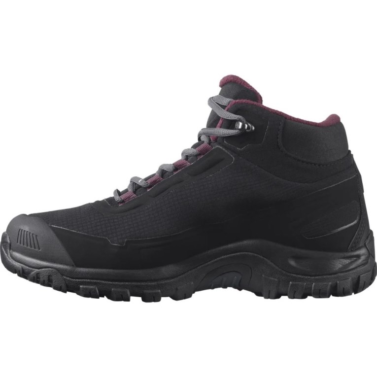 Botas de Inverno Salomon Shelter CSWP Feminino Pretas | PT G58791